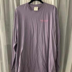 Purple long sleeve T-shirt
